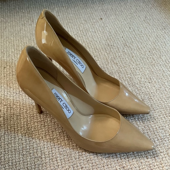 Jimmy Choo Nude Pumps - Picture 1 of 4